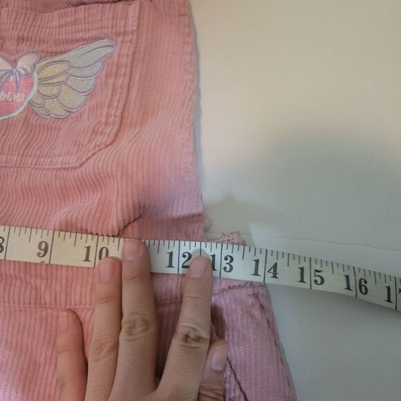 Hot Topic Pink Kawaii Corduroy Overall Skirt Size Small Medium - Picture 6 of 8